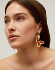 GAS BIJOUX - Boucles d'oreilles FORMENTERA dorées à l'or fin