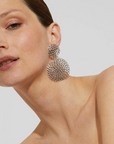GAS BIJOUX - Boucles d'oreilles Onde Gourmette argentées CLIP