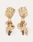 GAS BIJOUX - Boucles d'oreilles Shellita dorées