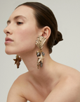 GAS BIJOUX - Boucles d'oreilles Shellita dorées
