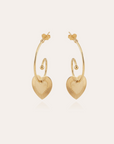 GAS BIJOUX - Boucles d'oreilles Céline Love mini dorées