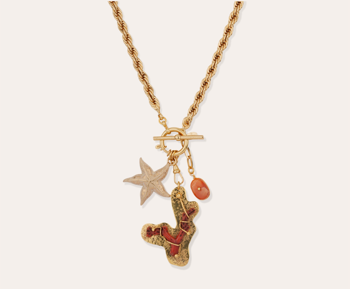 GAS BIJOUX - Collier FORMENTERA doré à l&#39;or fin - Coup de coeur de la boutique