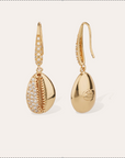 GAS BIJOUX - Boucles d'oreilles YAO COKI strass dorées à l'or fin