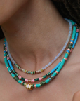 HIPANEMA - Collier Twinsy Bleu