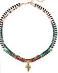 HIPANEMA - Collier Twinsy Blanc terre