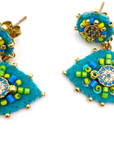 HYPNOCHIC - Boucles d'oreilles Eyes Turquoise