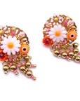 HYPNOCHIC - Boucles d'oreilles Baby Flora Rose