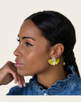 MAISON PERNILLE - Boucles d'oreilles -  Arya Jaune