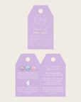 RITUEL DE LUNE - Pendule précieux - Aigue marine, Quartz rose, améthyste lavande