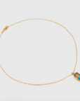 UNE A UNE - Collier  RAINBOW AQUA ORANGE