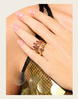 HIPANEMA - Bague Jacinta Fushia
