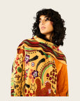 WILD - Foulards Crazy world Big Beige