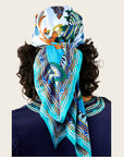 WILD - Foulards Pony Medium Bleu