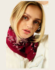 WILD - Foulards Paisley Medium Bordeaux