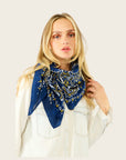 WILD - Foulards Paisley Medium Bleu