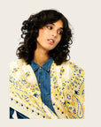 WILD - Foulards Paisley Medium Blanc