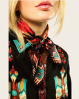 WILD - Foulards Nouveau Western Mini Noir