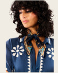 WILD - Foulards Nouveau Western Mini Bleu