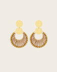 SANTIBE - Boucles d'oreilles Luna - Champagne