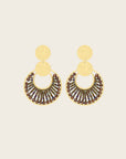 SANTIBE - Boucles d'oreilles Luna - Noisette