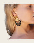 SANTIBE - Boucles d'oreilles Luna - Céleste
