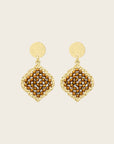 SANTIBE - Boucles d'oreilles Mini Diamante - Champagne