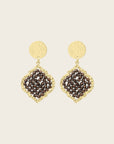 SANTIBE - Boucles d'oreilles Mini Diamante - Noisette