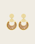 SANTIBE - Boucles d'oreilles Mini Luna - Champagne