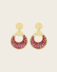 SANTIBE - Boucles d'oreilles Mini Luna - Prune