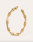 GAS BIJOUX - Boucles d'oreilles créoles BAMBOU dorées à l'or fin