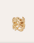 GAS BIJOUX - Bague OLEA manchette dorée à l'or fin
