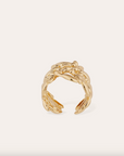GAS BIJOUX - Bague OLEA manchette dorée à l'or fin