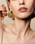 GAS BIJOUX - Boucles d'oreilles OLEA créole petit modèle dorées à l'or fin - BEST SELLER