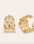 GAS BIJOUX - Boucles d'oreilles OLEA créole petit modèle dorées à l'or fin - BEST SELLER