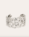 GAS BIJOUX - Bracelet manchette OLEA en métal argenté
