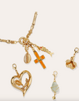 GAS BIJOUX - Charms PENDENTIF COEUR grand modèle doré à l'or fin