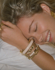 AURELIE BIDERMANN - Bracelet KATT petit modèle ivoire