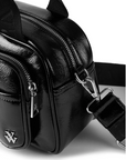 VANESSA WU - Mini sac bowling LORRAINE noir verni