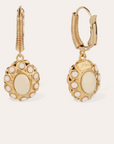 GAS BIJOUX - Boucles d'oreilles TAO splash dorées à l'or fin - Beige - BEST SELLER