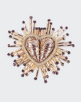 OLIVIA DAR - Broche Sparkle HEART - DOREE