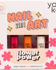 YAKA PARIS - Kit vernis 2 en 1 - FLOWER POWER