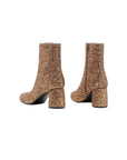VANESSA WU - Bottines pailletés LONDRES bronze a talon