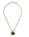 GAS BIJOUX - Collier AMARANTE doré à l'or fin - Jaspe verte