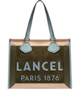 LANCEL - TOTE BAG CABAS L - MULTICO DARK KHAKI