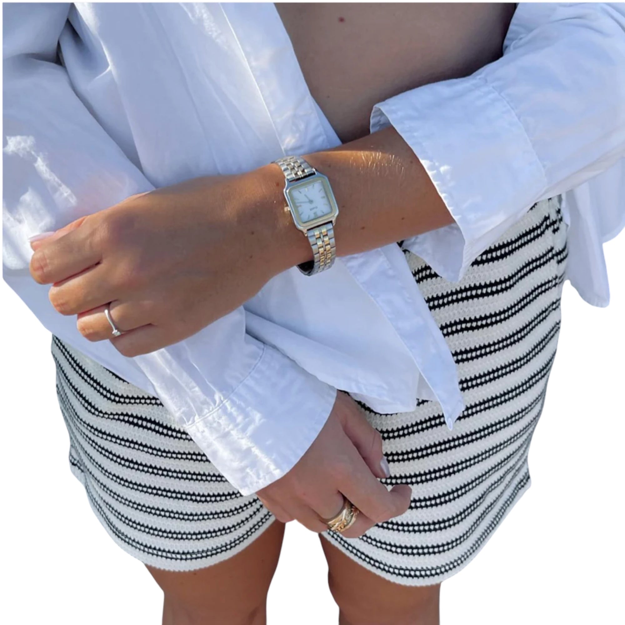 CLUSE - GRACIEUSE petite montre CW11801 OR/ARGENT, CARRÉ