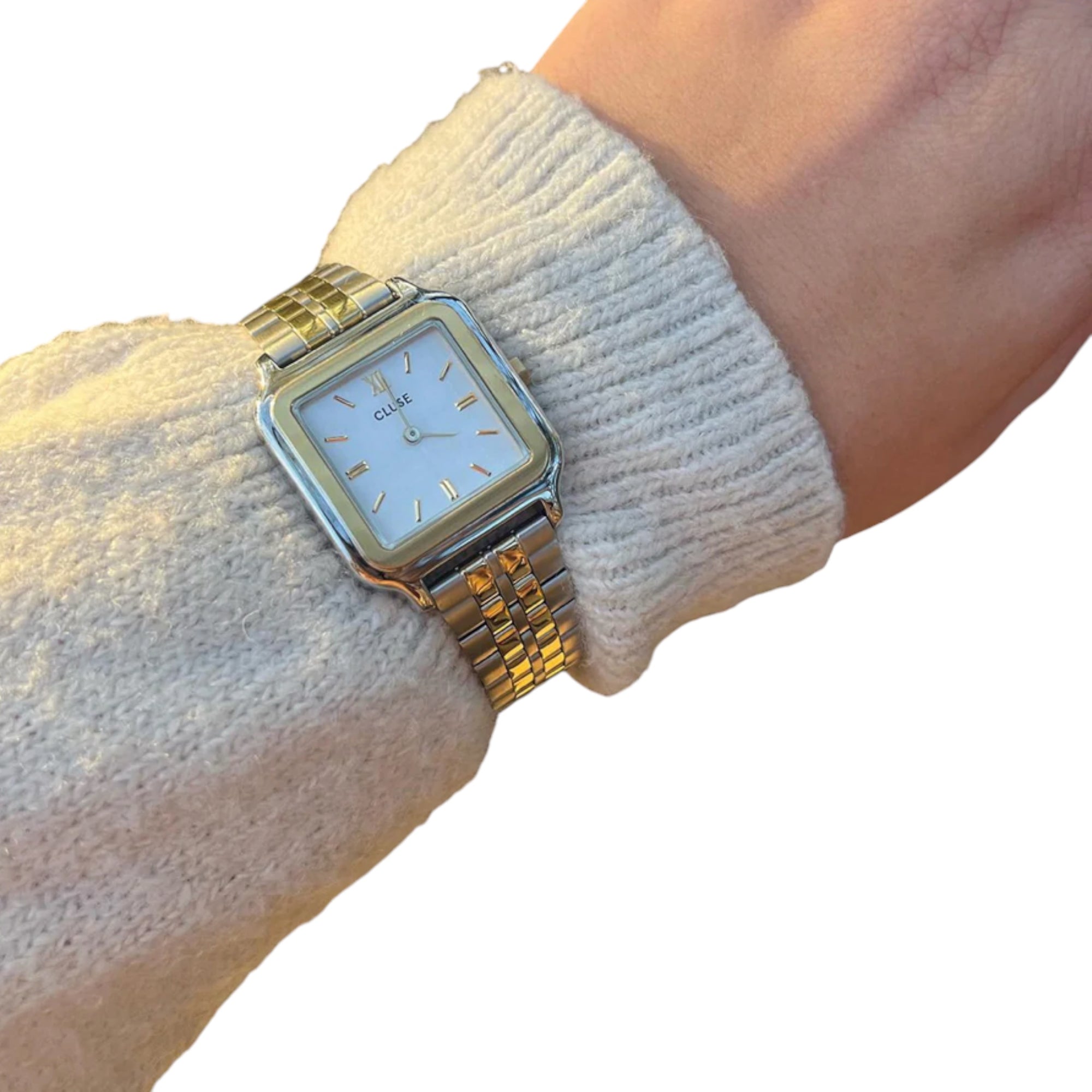 CLUSE - GRACIEUSE petite montre CW11801 OR/ARGENT, CARRÉ