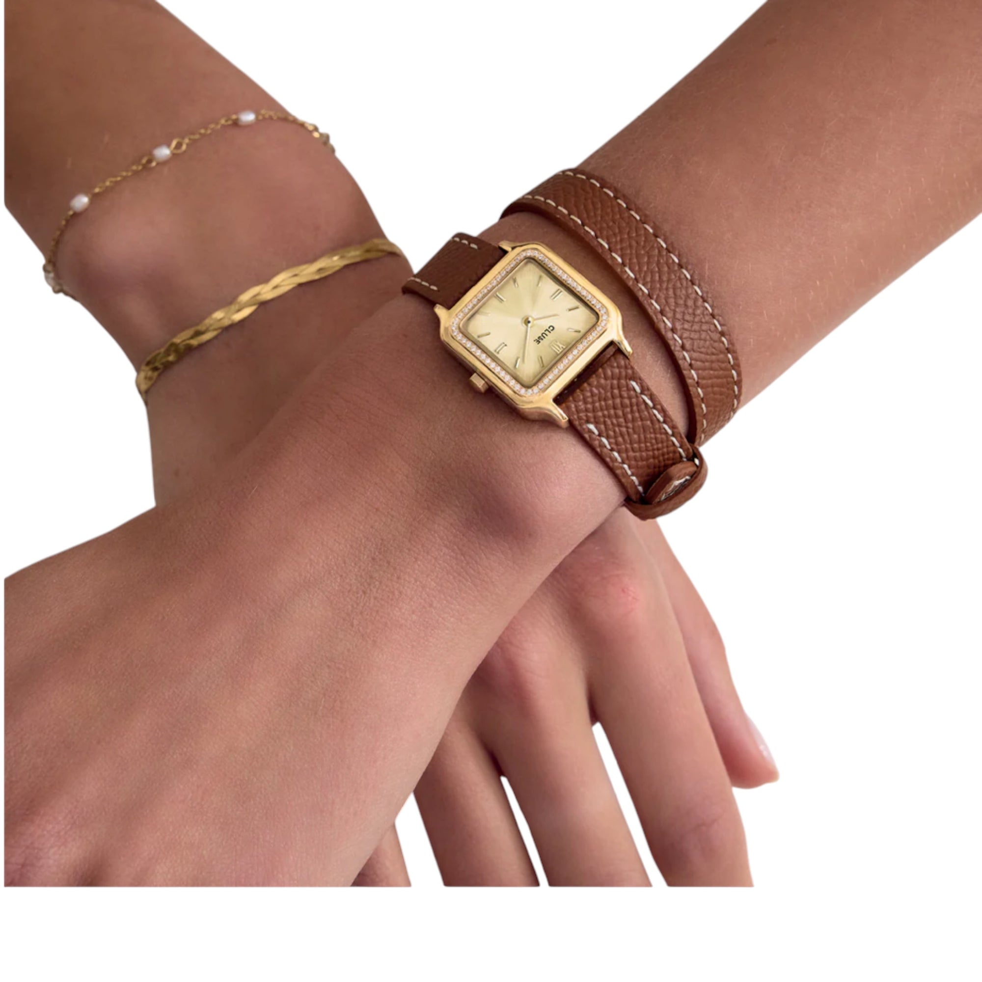 CLUSE - GRACIEUSE petite montre CW11821 Marron/Or