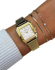 CLUSE - GRACIEUSE petite montre CW11815 Or/Blanc, Carré