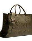LANCEL - TOTE BAG JOUR - Taille M - KAKI FONCE -