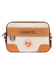 LANCEL - ROLAND GARROS - SAC CAMERA ZIP - NATUREL/TERRE